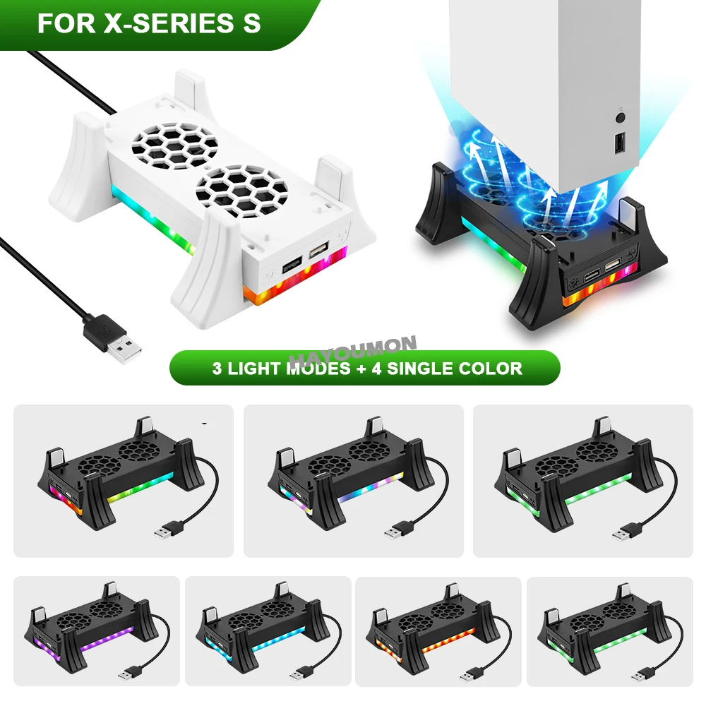 Console Cooling Fan - Support de console de jeu blanc