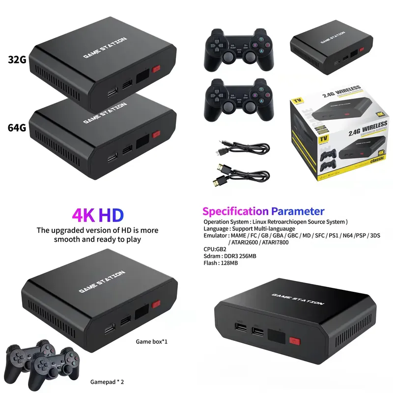 Gaming Console And - Console de Jeu Vidéo HD M8plus