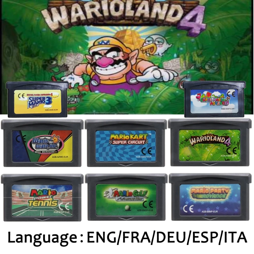 Gaming Console Mario - Cartouche de jeu GBA version EUR