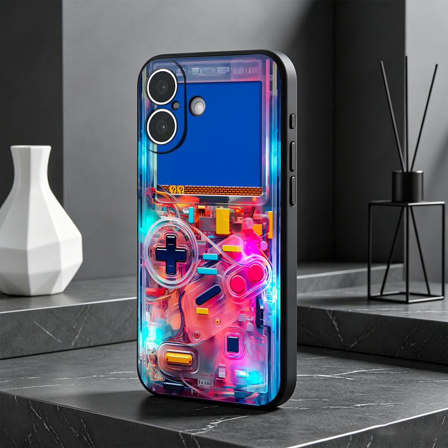 Gaming Console Apple - Coque de protection colorée pour téléphone