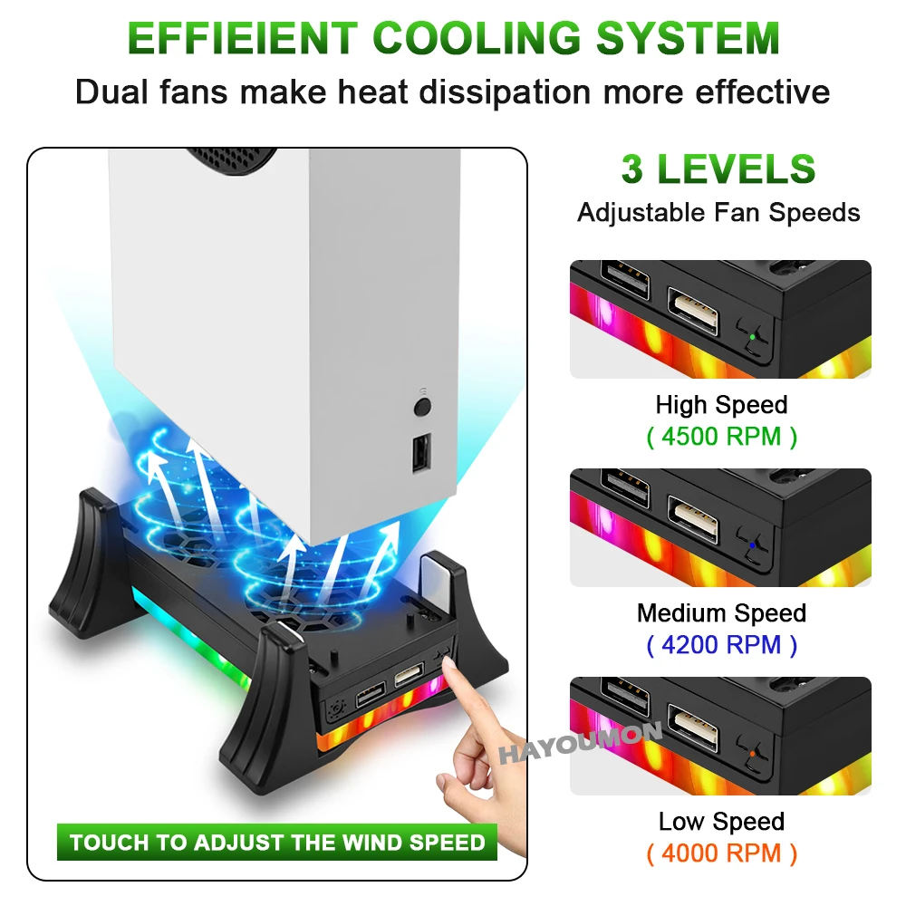 Support de console de jeu blan - Console Cooling Fan avis et prix