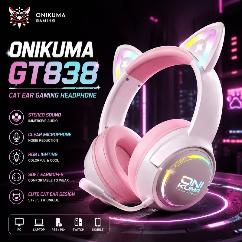 ONIKUMA GT838 – casque de jeu  - Gaming Console Apple avis et prix