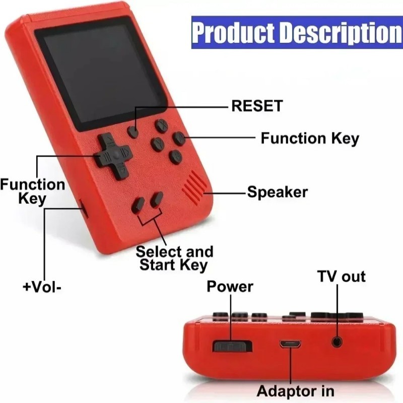 Console de jeu portable rétro  - Gaming Console Under 500 avis et prix
