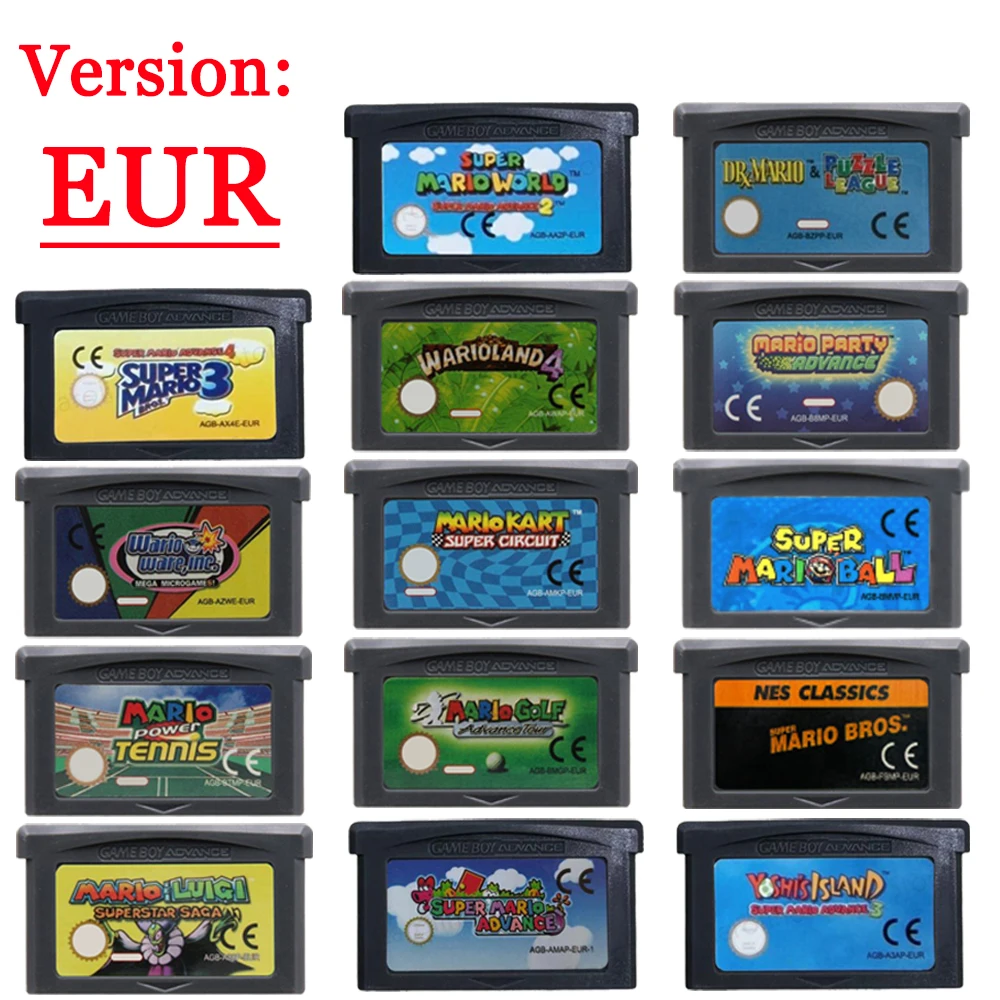 Cartouche de jeu GBA, série de - Gaming Console Mario avis et prix