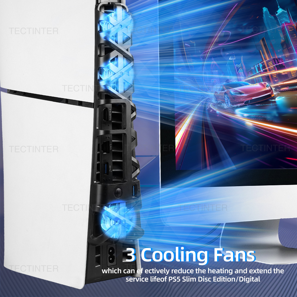 Pour PS5 Slim Ventilateur de R - Console Cooling Fan avis et prix