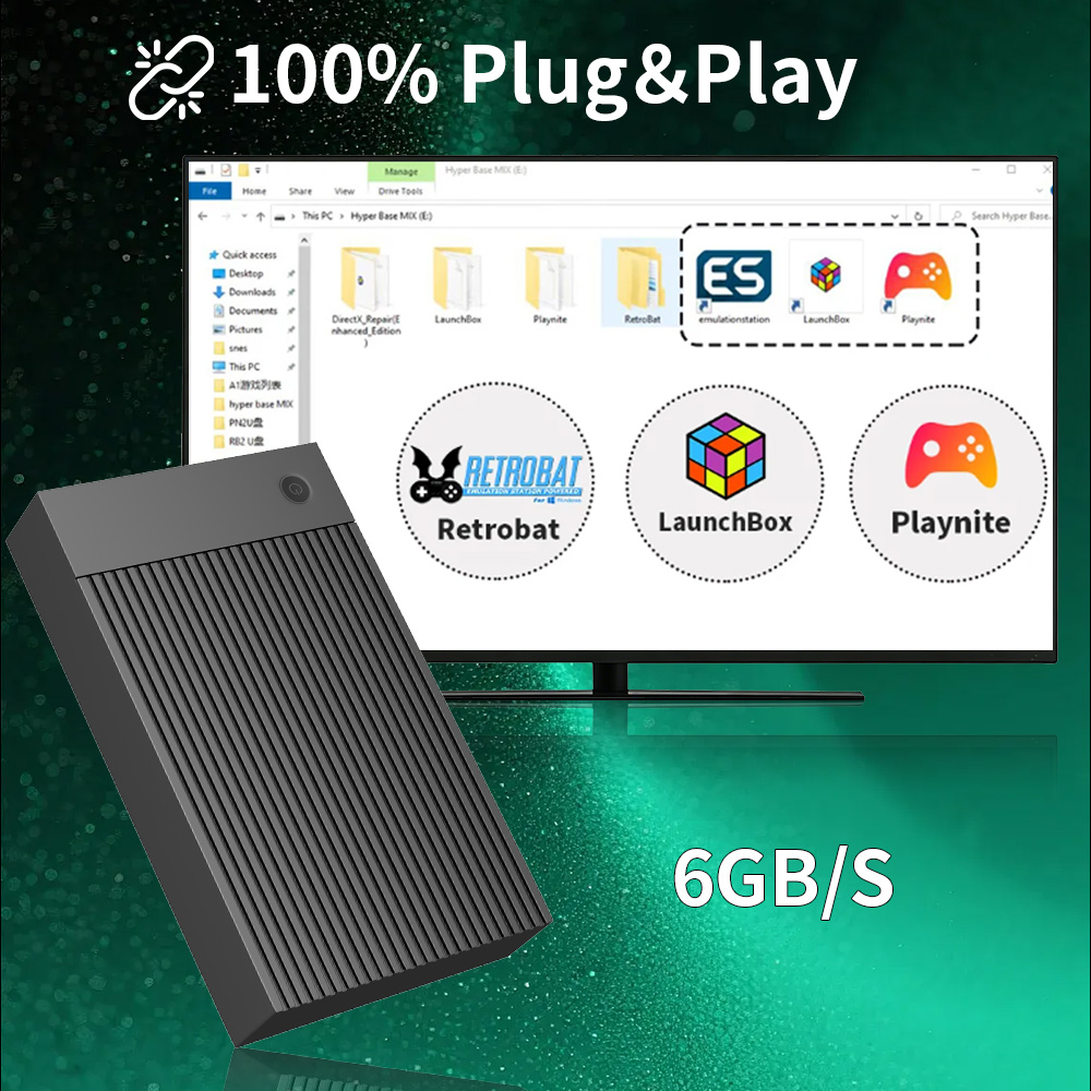 Hyper Base MIX 4T Retro HDD 59 - Gaming Console Emulator avis et prix