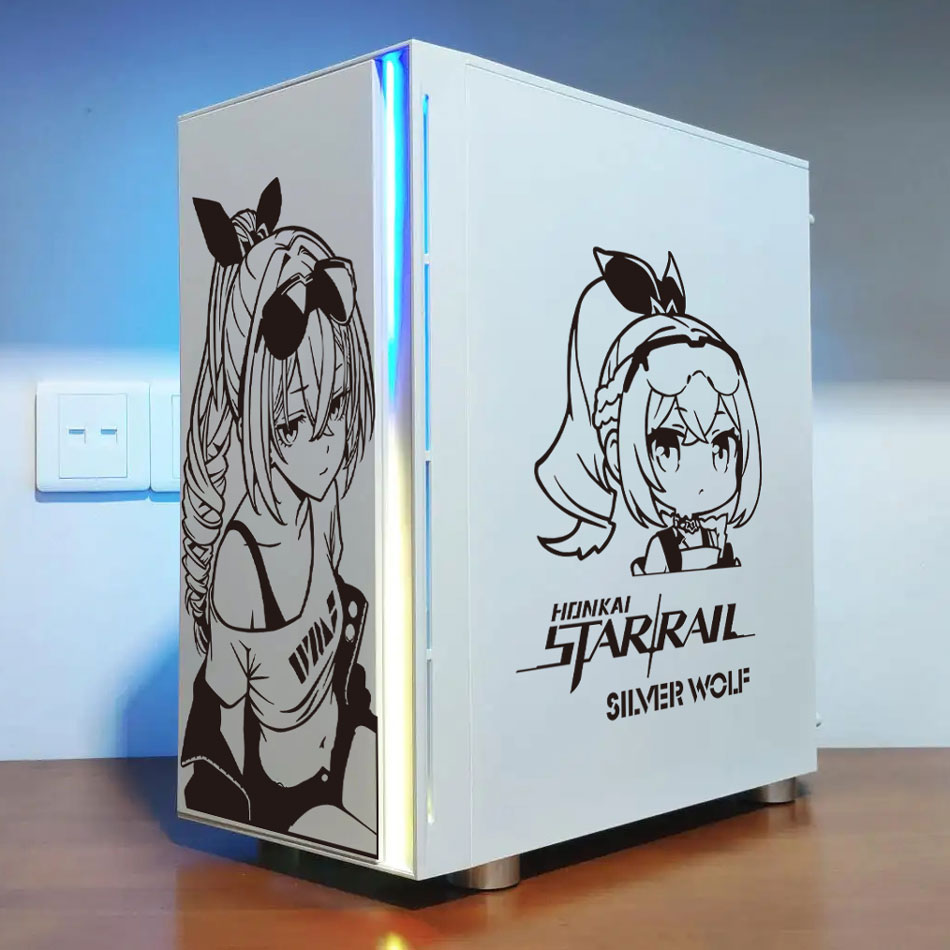 Autocollants d'anime Silver Wo - Console Gaming Pc Case avis et prix