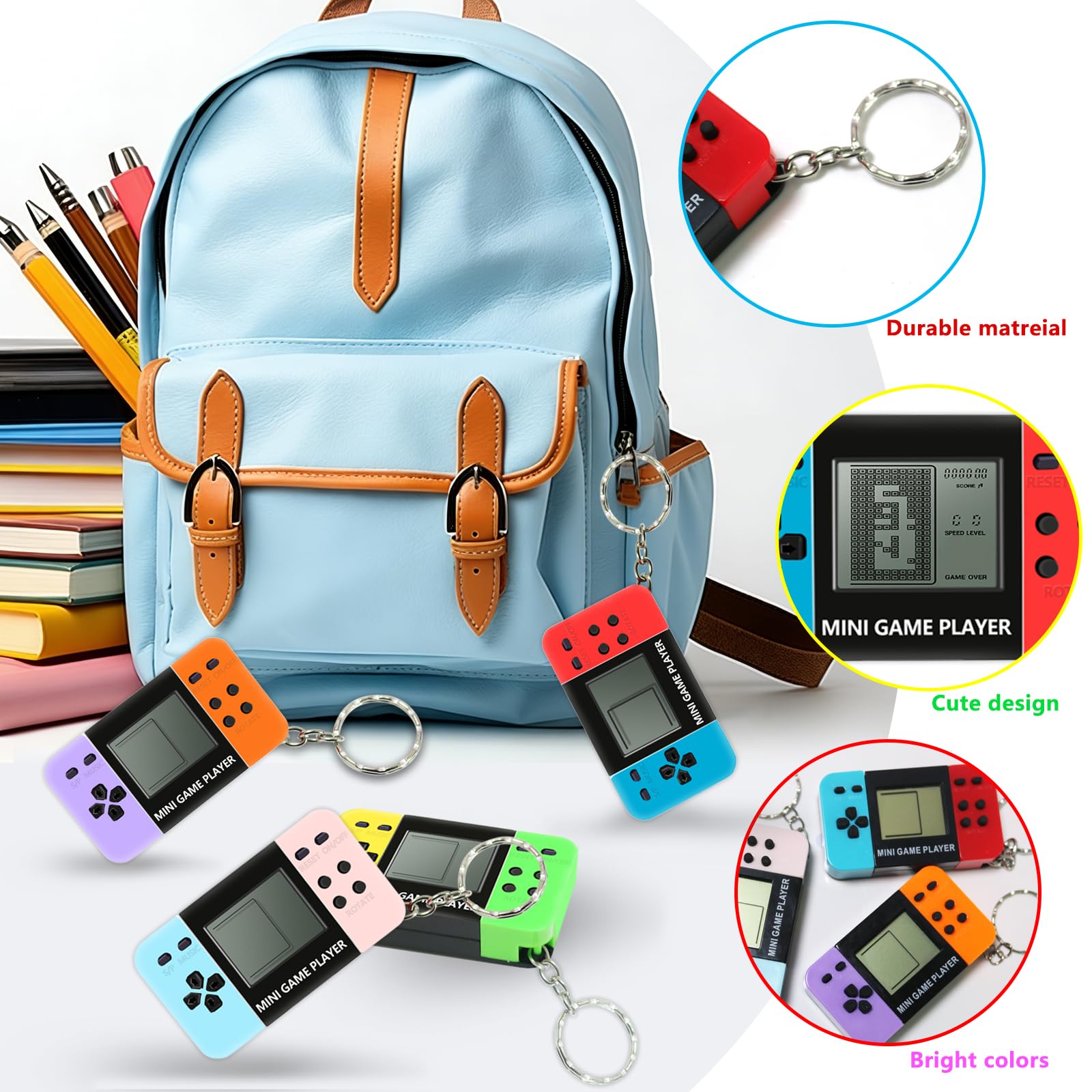 10-120 pièces Mini console de  - Gaming Console Keychain avis et prix